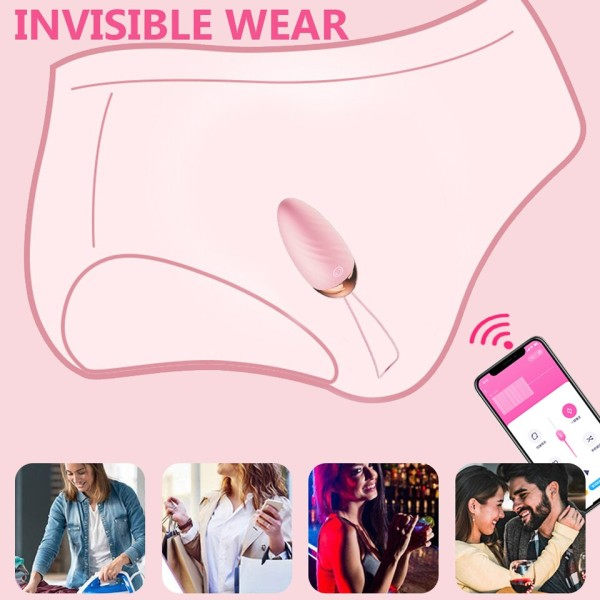 Bluetooth Vibraattorit Muna Langaton Pitkä Etäisyys APP Puhelin Ohjaus Hiljainen Klitoris Stimulaattori 18 + Pari lelut Aikuisten Naisten Pelit