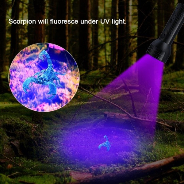 Høj kvalitet Sort Lys UV Lys 51LED UV Lys 395-400nm LED UV Lommelygte lygte lys lampe sikkerhed UV detektion