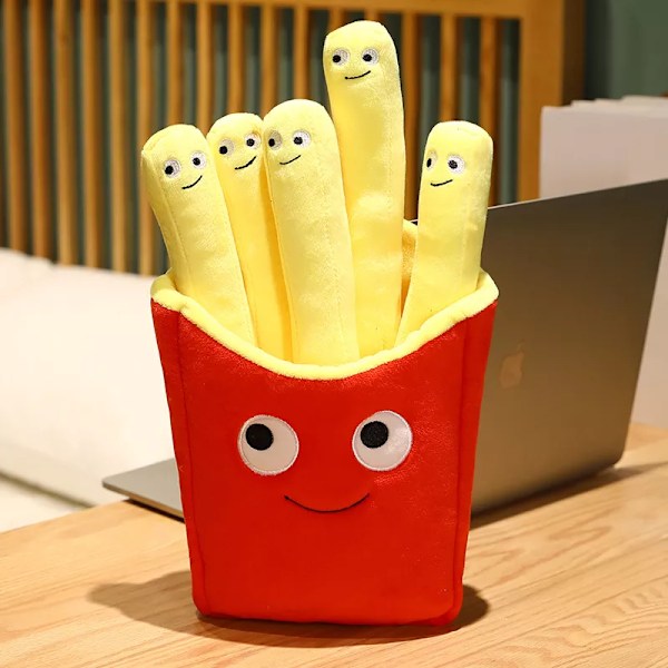 Tegneserie Plysj Hamburger Is Frem Pommes Pommes Leke Fylte Mat Popcorn Kake Pizza Pute