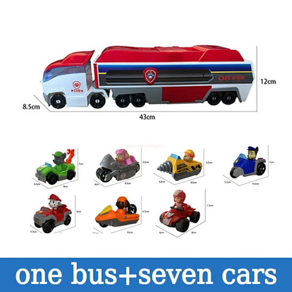 Paw Patrol Tower Rescue Buss Command Senter Patrulla Canina Med hunder biler valp patrulje action figurer modell leker