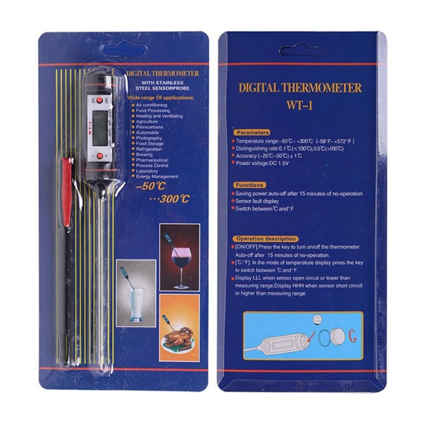 Professionell Digital Kök Termometer Grill Vatten Olja Matlagning Kött Mat Termometrar