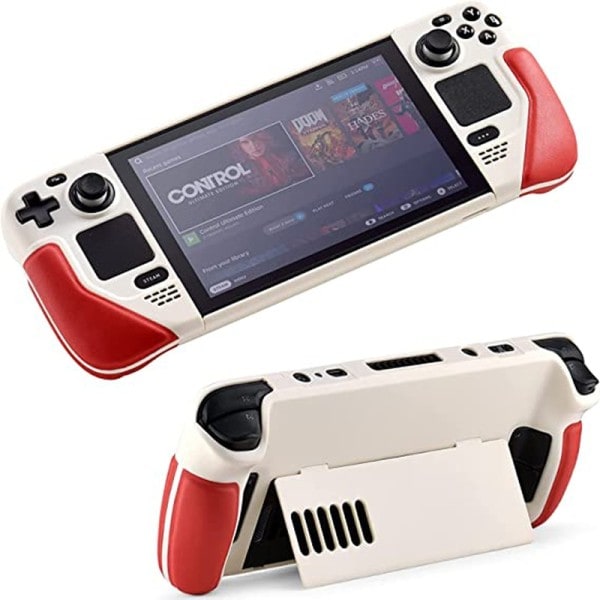 Full Beskyttelse Sklisikre Etuier for Steam Dekk Bracket Tpu Deksel med Flip Leather Grip Siste Populære Steam Dekk Tilbehør
