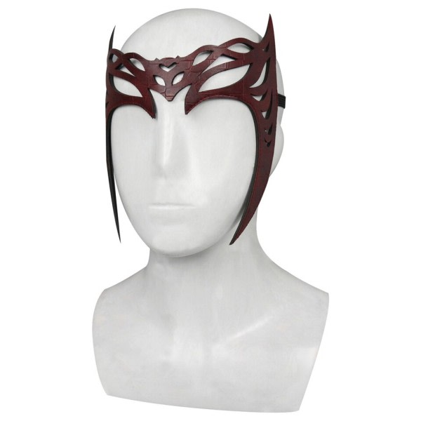 Scarlet Häxa Huvudkläder Superhjälte Krona För Vuxen Wanda Maximoff Mask Halloween Dräkter För Kvinnor