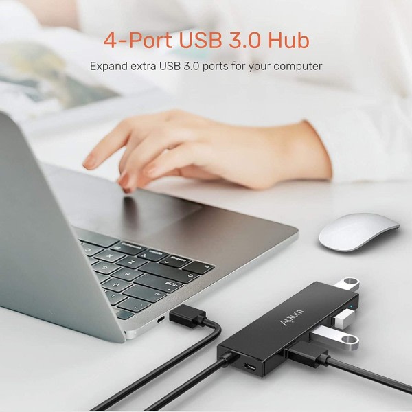 4-i-1 USB 3.0 Hub For bærbar PC Lenovo Xiaomi Macbook PC USB Extension HUB 4 Porter USB3.0 Splitter Adapter