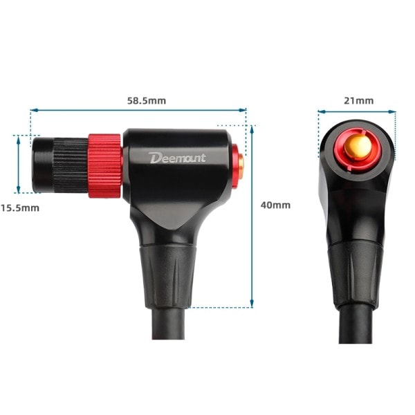 Sykkel Pumpe Legering Dyse MTB Vei Sykkel Dekk Luft Inflator Adapter Munn