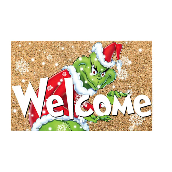 Jul Dörr Matta Ute Välkommen Matta För Främre Dörr, Entré Jul Matta
