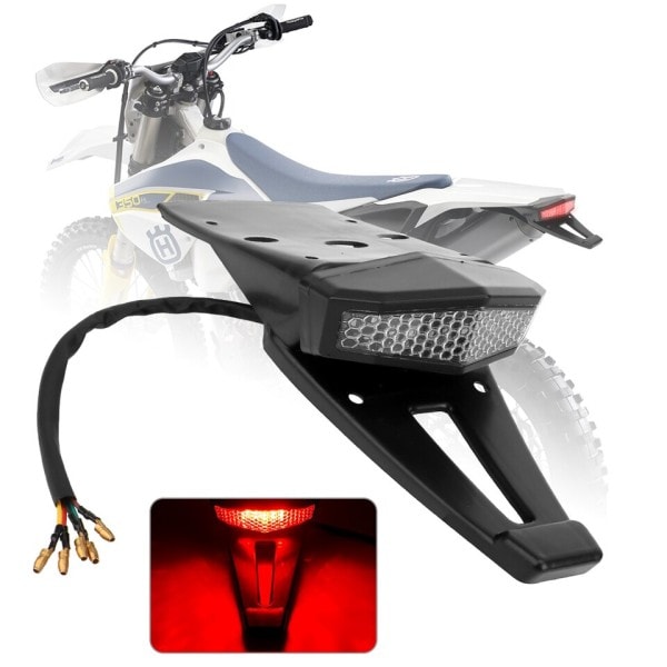 Motorcykel bagage lys med beslag universal LED bag bagage signal lampe bremse stop indikator