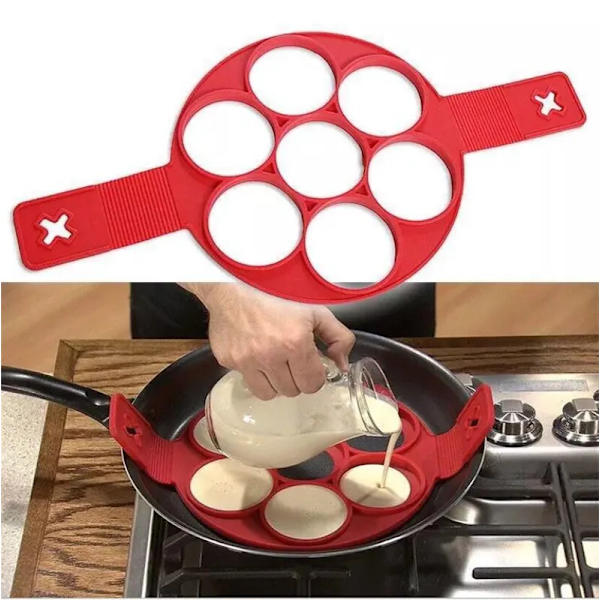Pannkaka Ägg Ring Maker Nonstick Matlagning Verktyg Rund Hjärta Pannkaka Maker Ägg kokare Panna