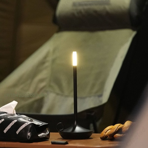 Creative Bord Lampe til soveværelse Genopladelig Touch Lampe Camping Lampe