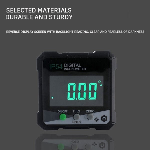 Digital Display Lutning Låda Precision Mätning Magnetisk Sug Protractor