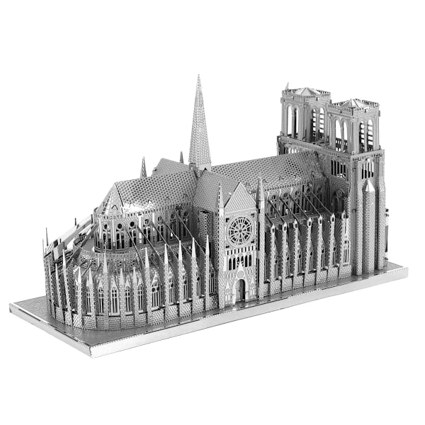 Notre Dame De Paris 3D Gör-det-själv Metal Pussel Kreativt Barn's Utbildningsleksaker