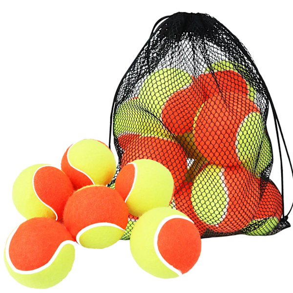 Tennis bolde til børn 6 stykker blød elastisk lav kompression trykløs træning bold med bærepose