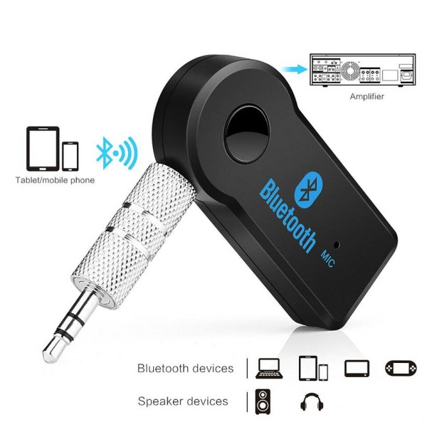 Oppdatert 5.0 Bluetooth Lyd Mottaker Mini Bluetooth Stereo AUX USB for PC Hodetelefon Bil Handfree Trådløs Adapter