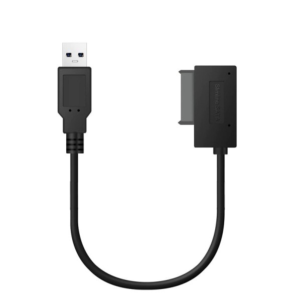USB3.0  to Mini Sata II 7+6 13Pin Adapter Converter Cable  for Baptop CD/DVD ROM Slimline Drive