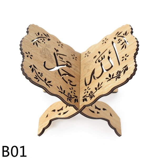 Eid Mubarak Tre utskåret lese bokhylle koranen stand holder islam muslim ramadan