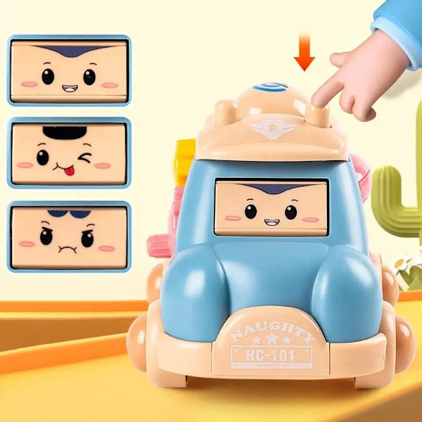 1 piecesCreative Luminous Music Story Barn Bil Lee Maskin Tegneserie Polyhedral Trolley Coax Baby Crawling og Walking Leker