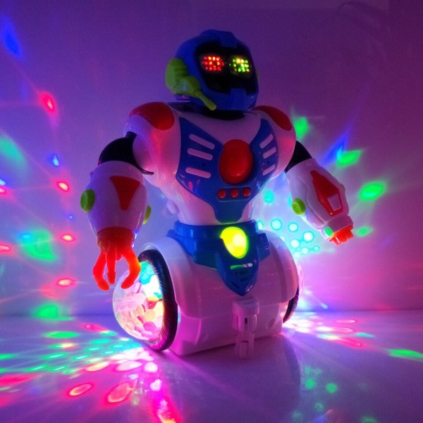 Elektrisk Dans Intelligent Roterande Rymden Barn Robot Leksak