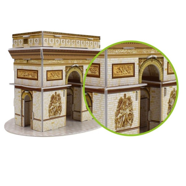 3D Puslespil Papir Bygning Model Legetøj til børn Gør-det-selv Arc de Triomphe Berømte Seværdigheder Pap Model Kit