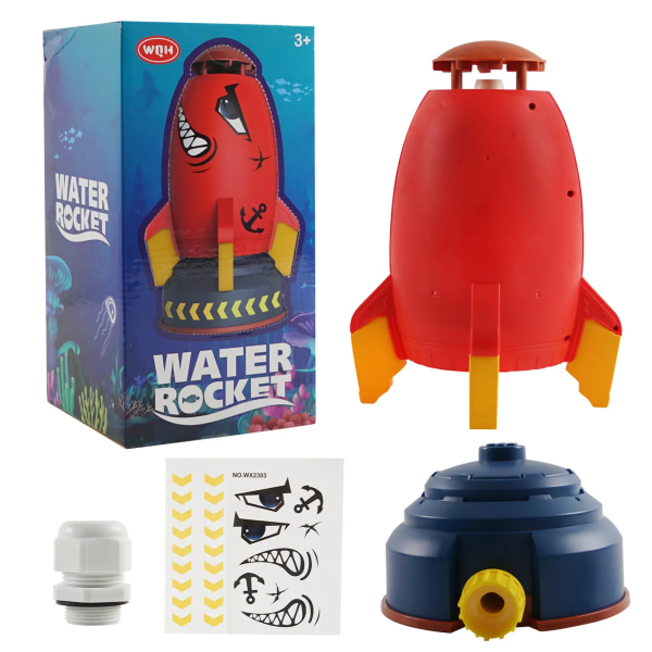 Raket raket leksaker utomhus raket vatten tryck lyft sprinkler leksak