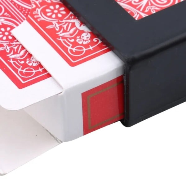 Överraskning Återställ Låda Magic Tricks Svart Plast Låda Trasig Papper Kort Fodral Närbild Magic Tricks Props Leksaker