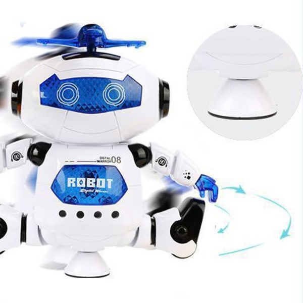 360 Roterende Smart Space Dance Robot Elektronisk Walking Leker