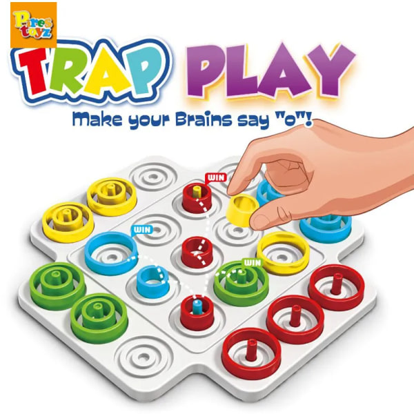 Montessori Trap Play Brett Spill Leker For Barn Familie Interaktive Fest Spill Edukative Leker
