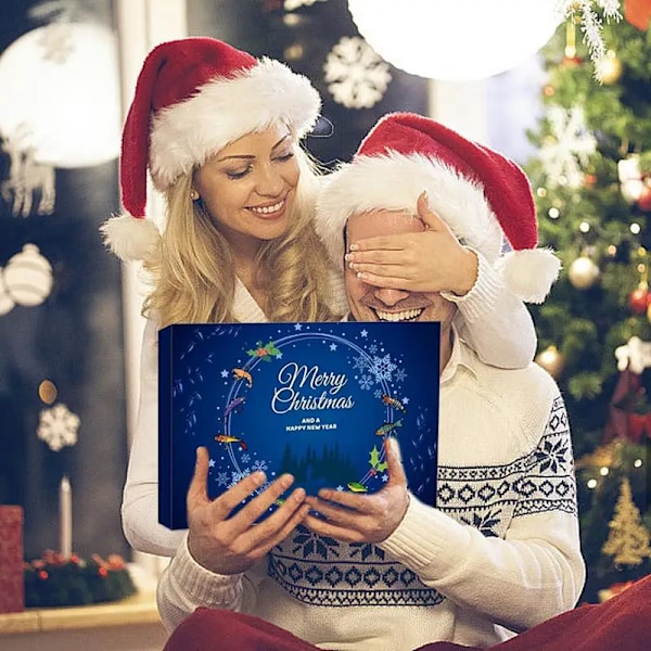 2024 Fiskeri Tackle Advent Kalender 24 dage Jule Advent Kalender