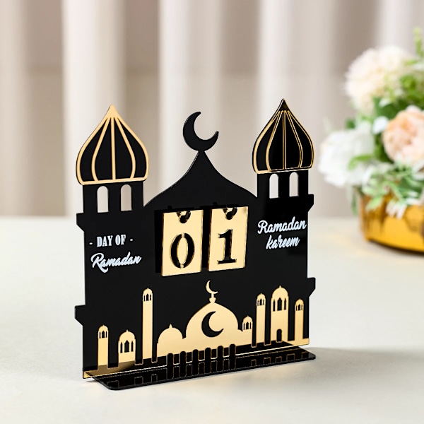Akryl Ramadan Nedtelling Kalender Ornamenter Gaver Eid Mubarak Ramadan Dekor