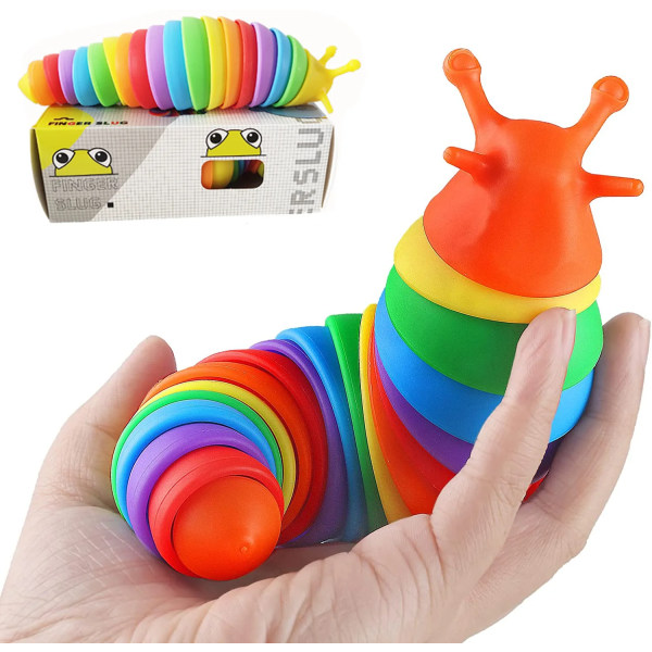 18cm Fidget Slug dekompressio lelu söpö toukka muoto dekompressori toimisto pöytä lelu aisti lelu