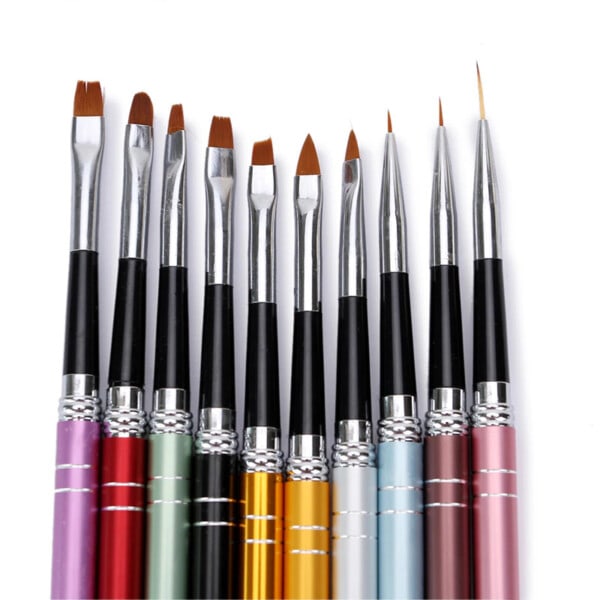 10st/lot Nagelkonst Pensel Set