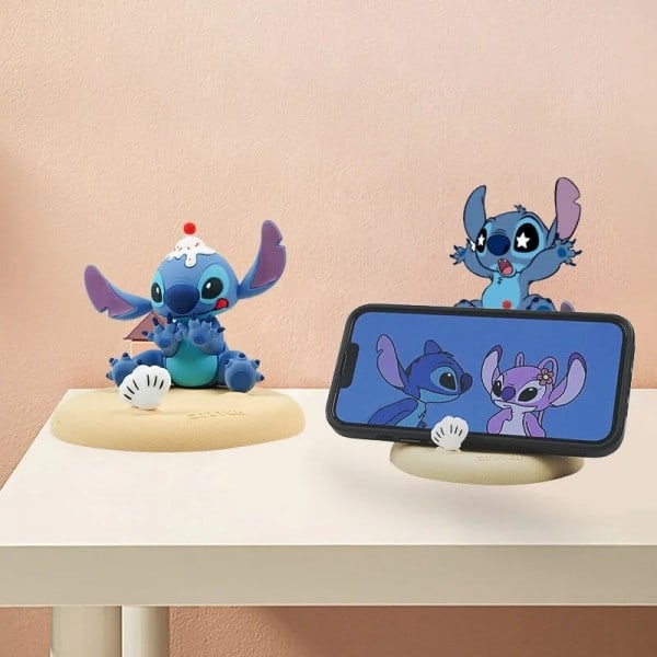 Stitch puhelin pidike sarjakuva anime pöytä koristeet kodin koristeet