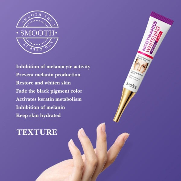 Ansigtsbehandling pletter hud mørk plet fjern melasma alder pletter solpletter hvidning og fregne fjernelse creme
