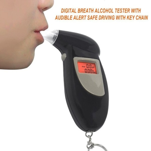 Digital Åndedræt Alkohol Tester Med Audible Alert Sikker Kørsel Med Nøgle Kæde Hurtig Respons Alkohol Detektor