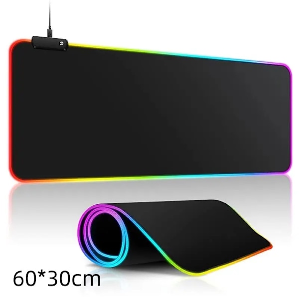 1 piece Large Gaming Mouse Pad Light Modes Touch Control Extended Soft Computer keyboard