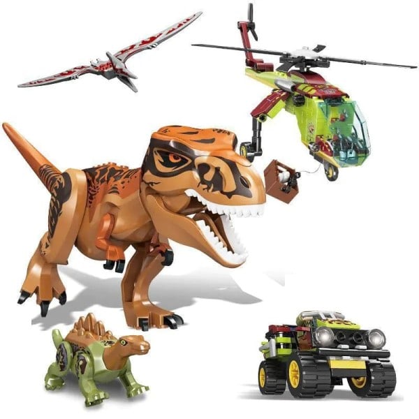 Bygningsblokker Dinosaur Idéer MOC Dyr Escape Mosasaurus Ocean Exploration Skip Modell