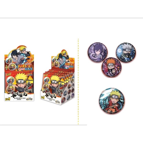 Anime Konoha Ninja Badge Hatake Kakashi Namikaze Minato Naruto 20-årsjubileum samling kort