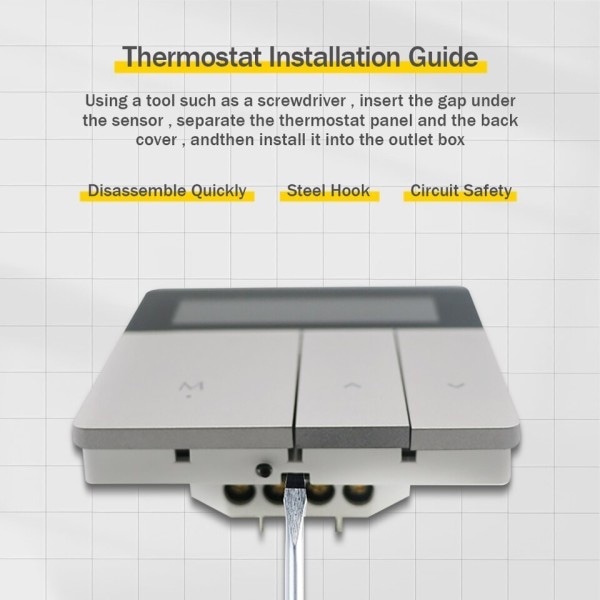 Smart termostat elektrisk gulv varme temperatur stemme fjernkontroll kontroll