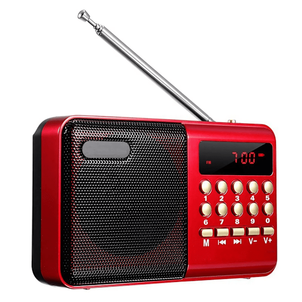 Mini Kannettava Radio Kämmenlaite Ladattava Digitaalinen FM USB TF MP3 soitin Stonego kaiutin laitteet tarvikkeet