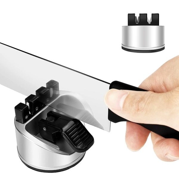 Kniv sliper kokk's kniv saks sliper for rette og sagtekniver, kjøkken kniver tilbehør gadget