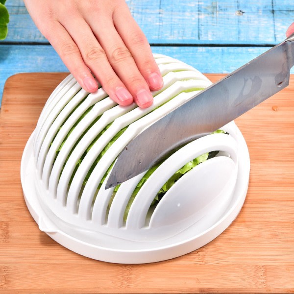 Silppuri vihannes salaatti leikkuri leikkaus kulho vihannesviipaleet leikkaus hedelmä keittiön työkalut