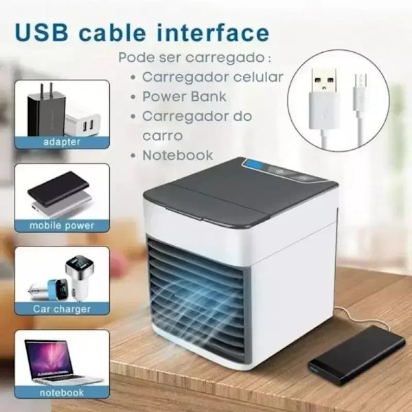Mini luftkonditionering kylning fläkt Multifunktionell USB hem portabel skrivbord luftkonditionering