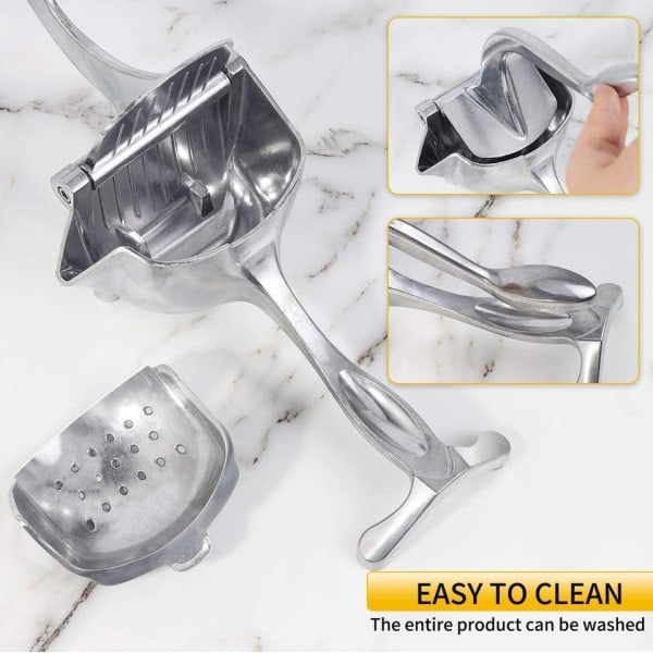 Manuell saft press aluminium legering hand tryck juicer granatäpple apelsin citron socker rör juice