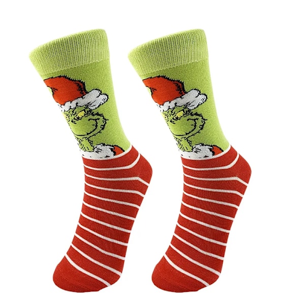 Jul Kreative sokker tegneserie The Grinch Men's mote sokker Sexy par mote sokker