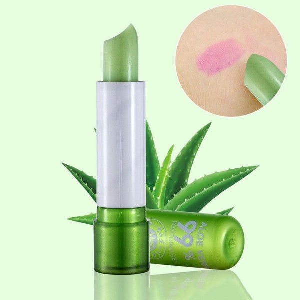 Aloe Vera Læbestift Farve Humør Forandrende Langvarig Fugtgivende Læbestift