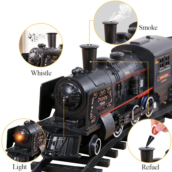 Bil jernbane baner damp lokomotiv motor diecast model pædagogisk spil dreng legetøj