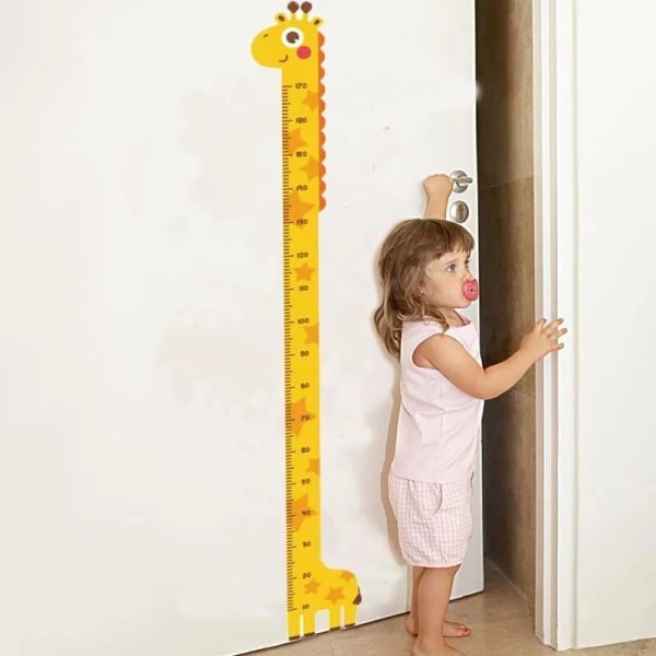 Lapset Pituus mittaus kasvu kaavio seinä tarrat, sarjakuva eläimet korkeus mitta tarrat lapsille makuuhuone vauvan lastentarha