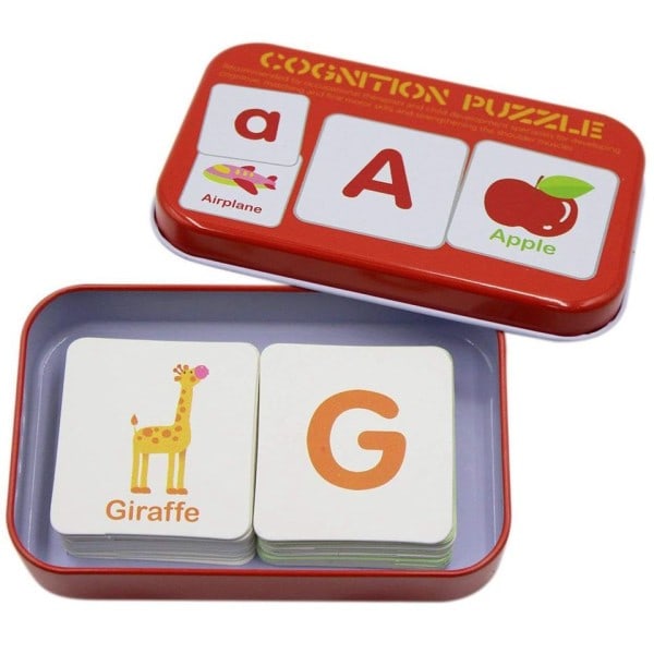 Anti-Tear Flash Kortit Oppimis Aakkoset Pulma Kortit, Matching Puzzle Kognitiivinen Varhainen Koulutus Oppimis lelut