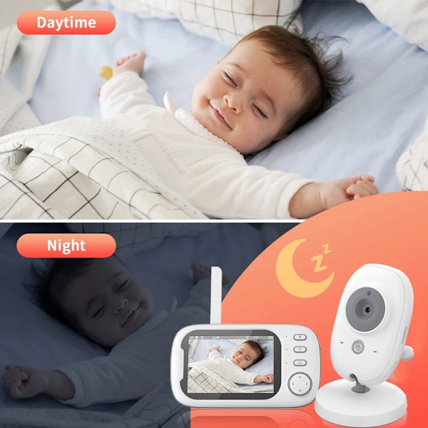 3,5 tommers trådløs video baby monitor natt syn temperatur overvåking 2 veis lyd snakk baby barnepike sikkerhet kamera