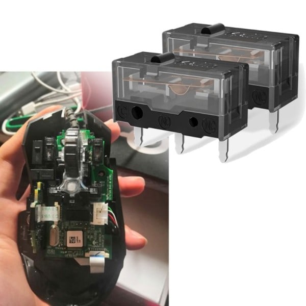 Micro Switch Micro Knap Guld Contactor 80 Million Click Life 3 Pin Sort Prik