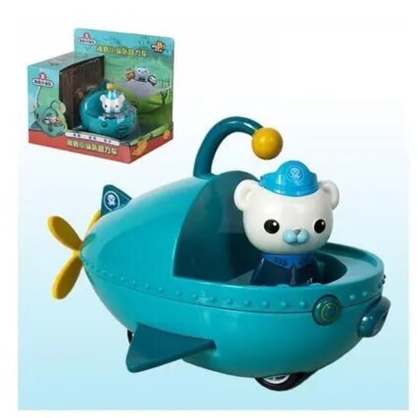 The Octonauts Pull Back Bil Bat Modell Barnacles Kwazii Peso Anime Action Figure Toys